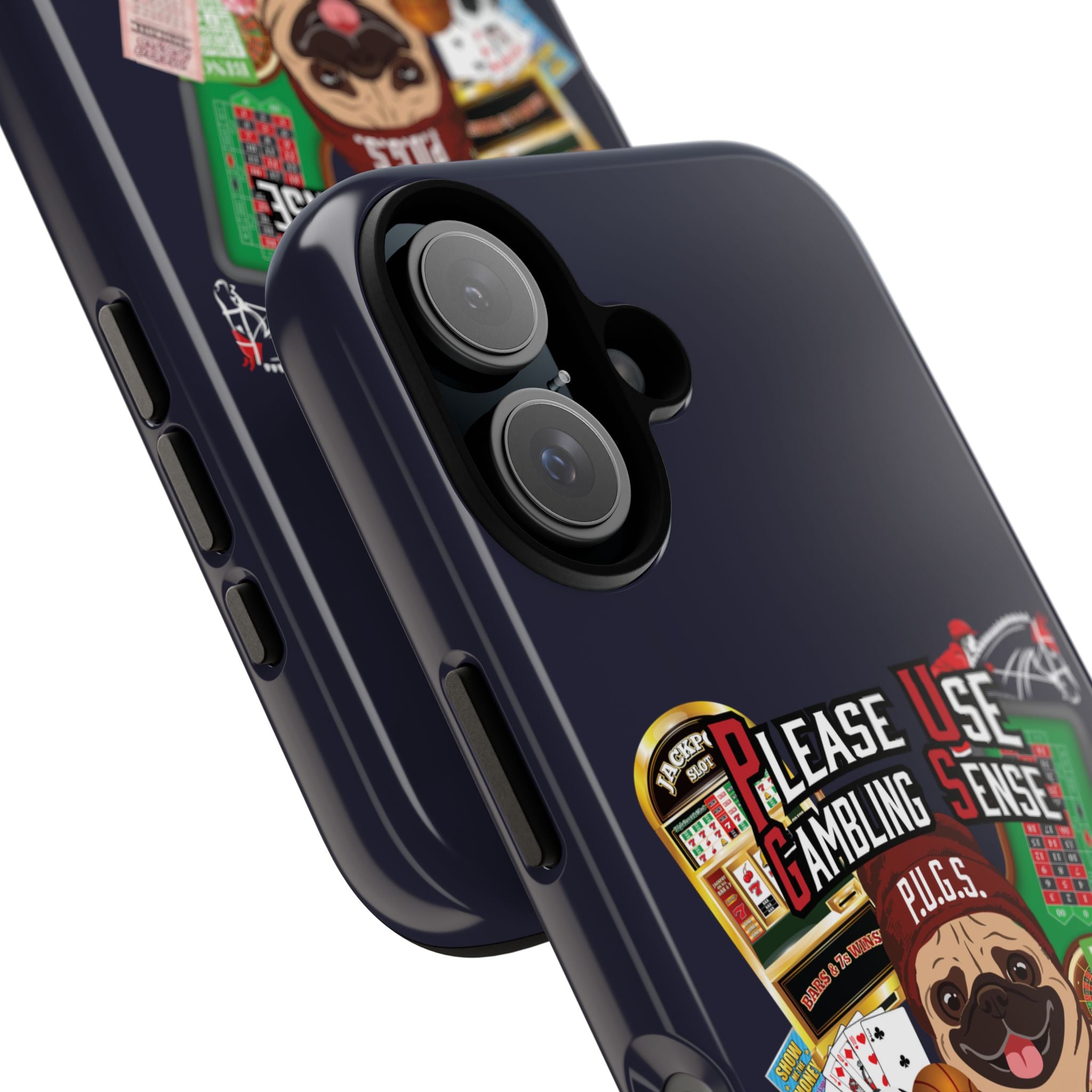 Black All Gambling Phone Case — P.U.G.S. Apparel