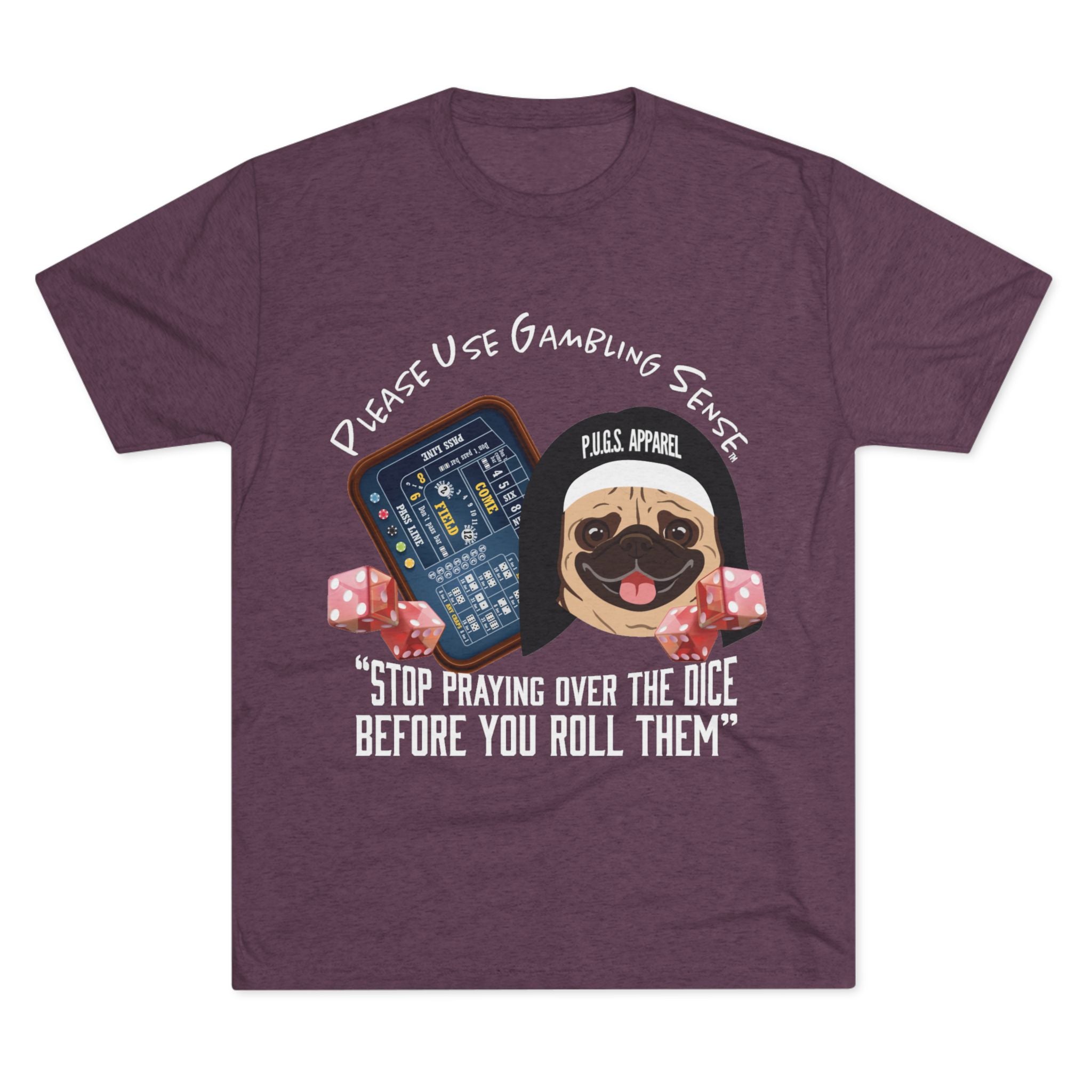 Craps Dice "Praying" Unisex Graphic Tee