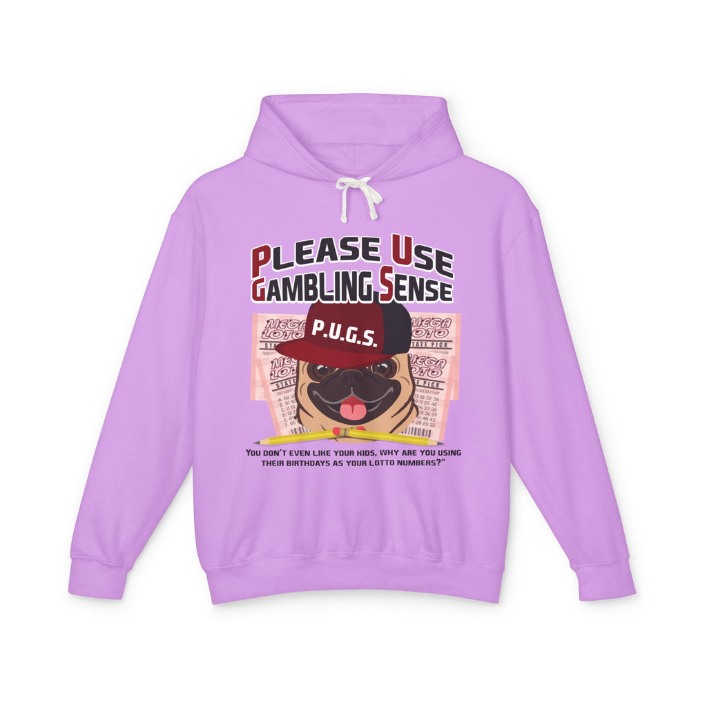 Funny lottery graphic hoodie by P.U.G.S. Apparel