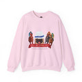 Horse Racing Fedora Unisex Crew Neck Sweatshirt by P.U.G.S. Apparel Light colors