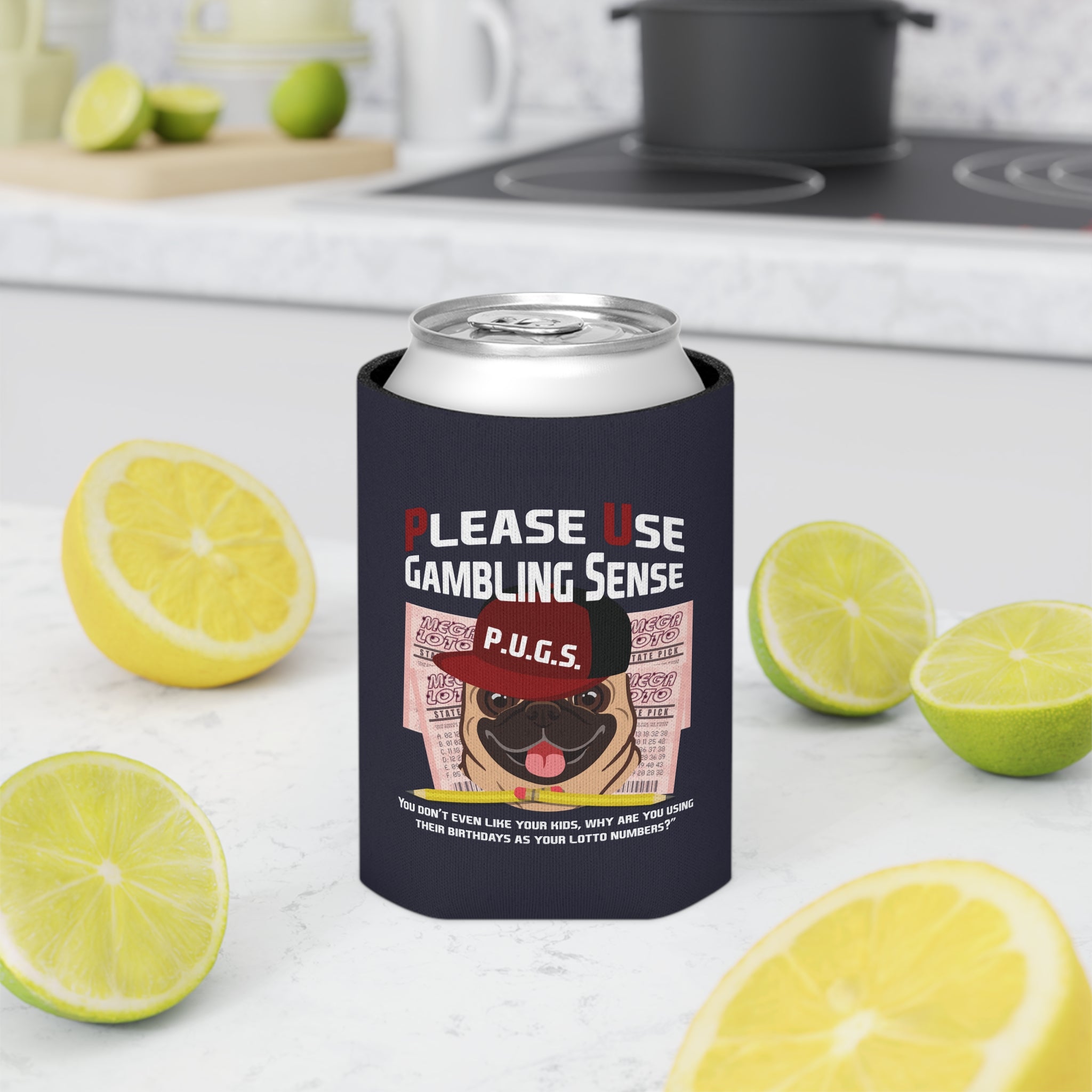 Lottery "Birthdays" Can Cooler by P.U.G.S. Apparel