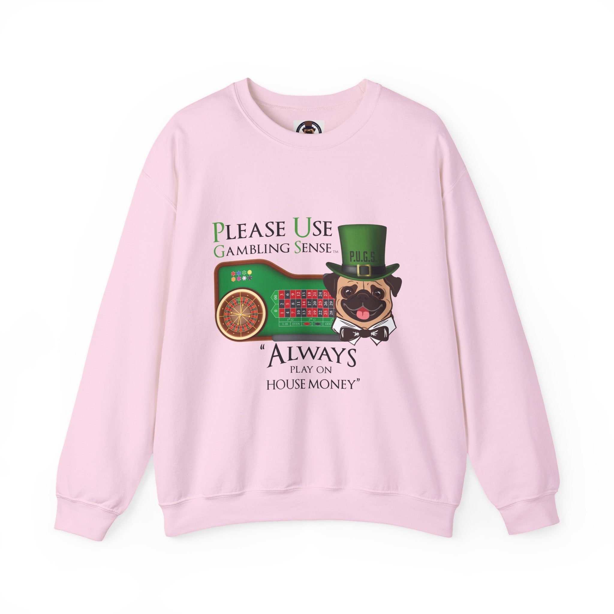 Funny Roulette Graphic Sweatshirt by PU.G.s. apparel