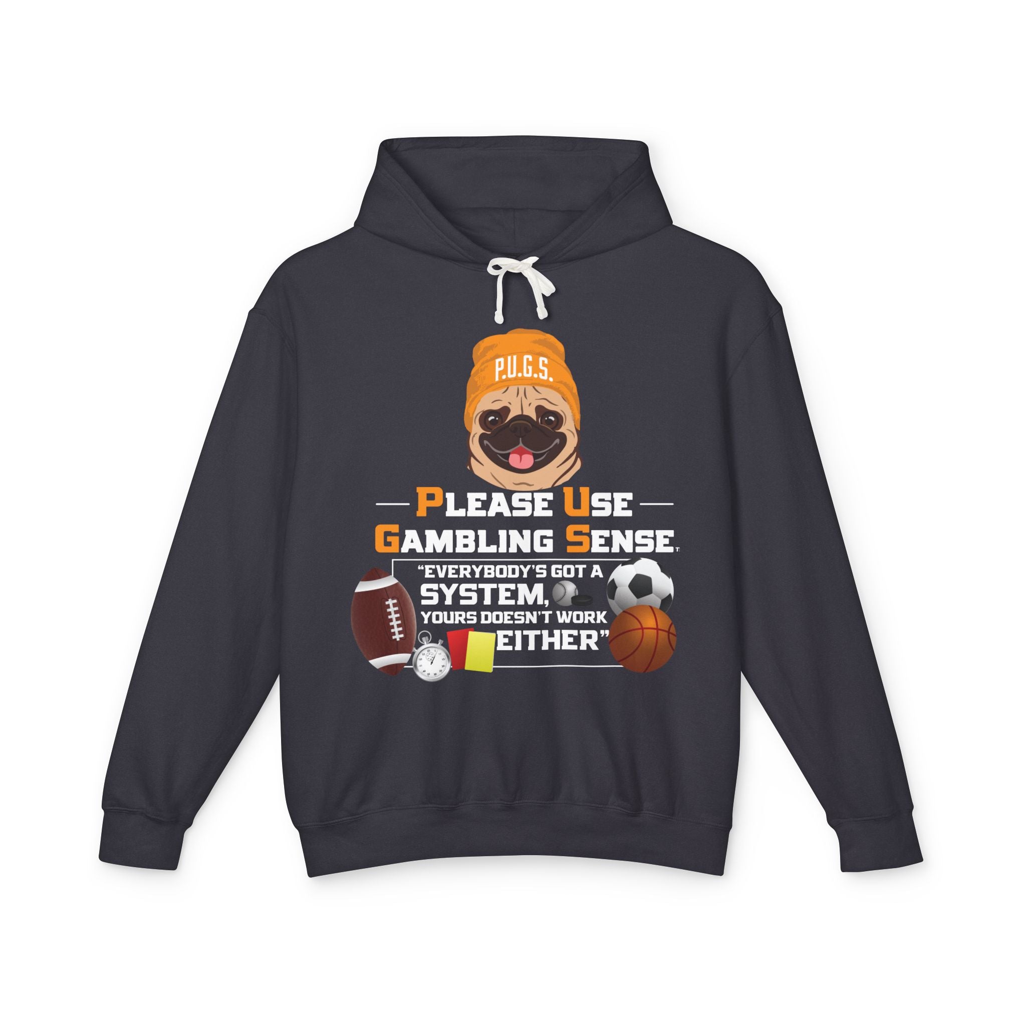 Funny sports betting hoodie by P.U.G.S. Apparel