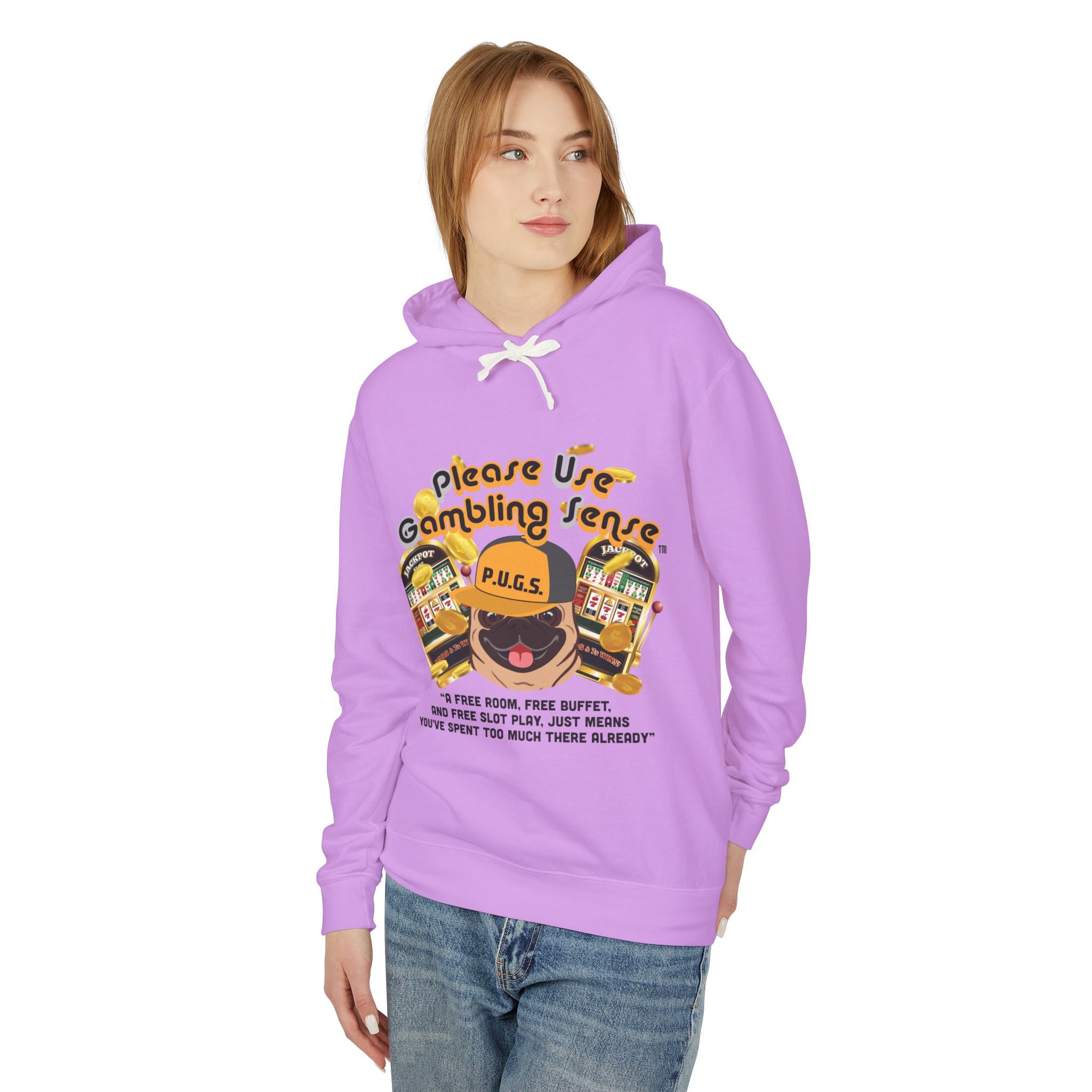Funny slot machine graphic hoodie by P.U.G.S. Apparel
