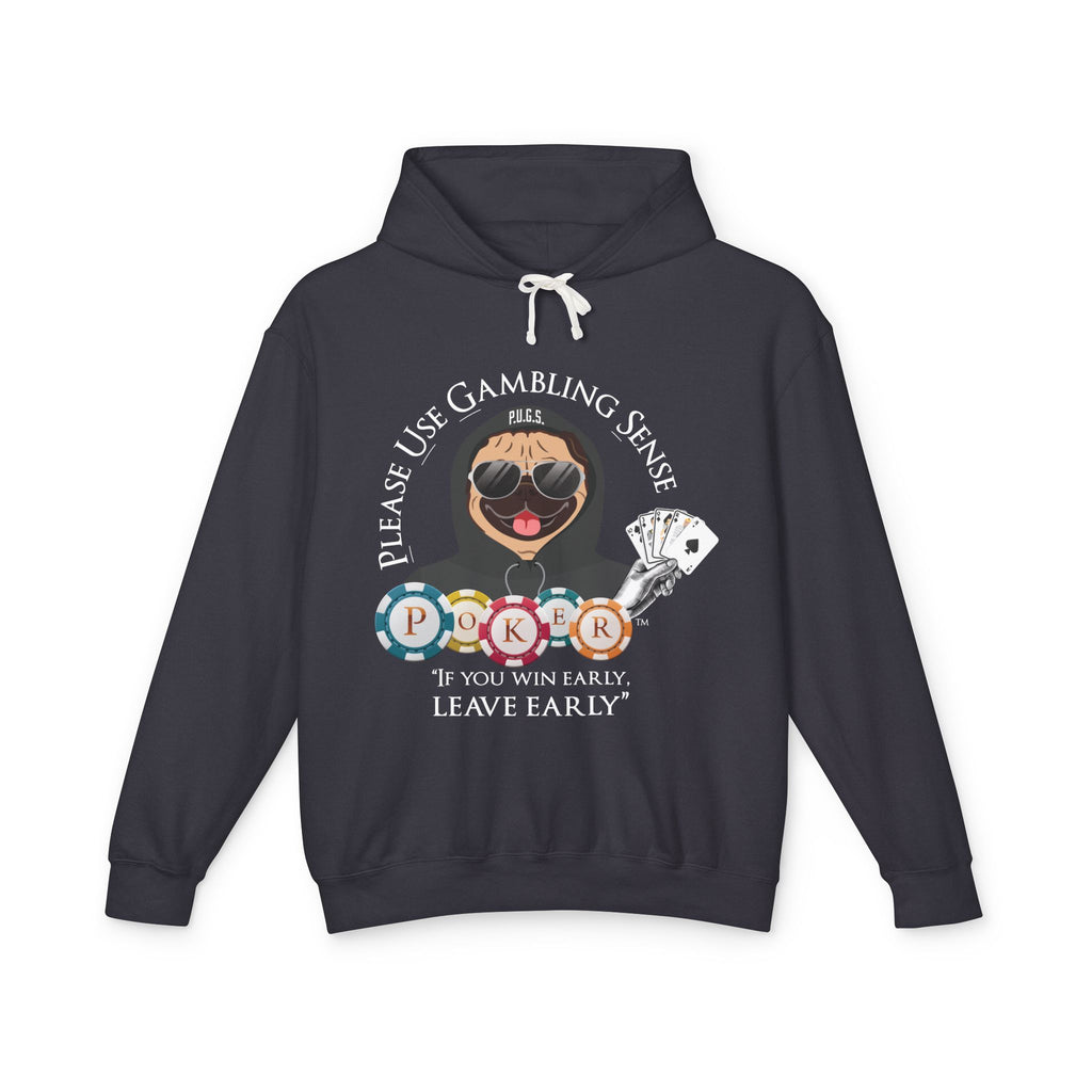 Funny poker graphic hoodie by P.U.G.S. apparel