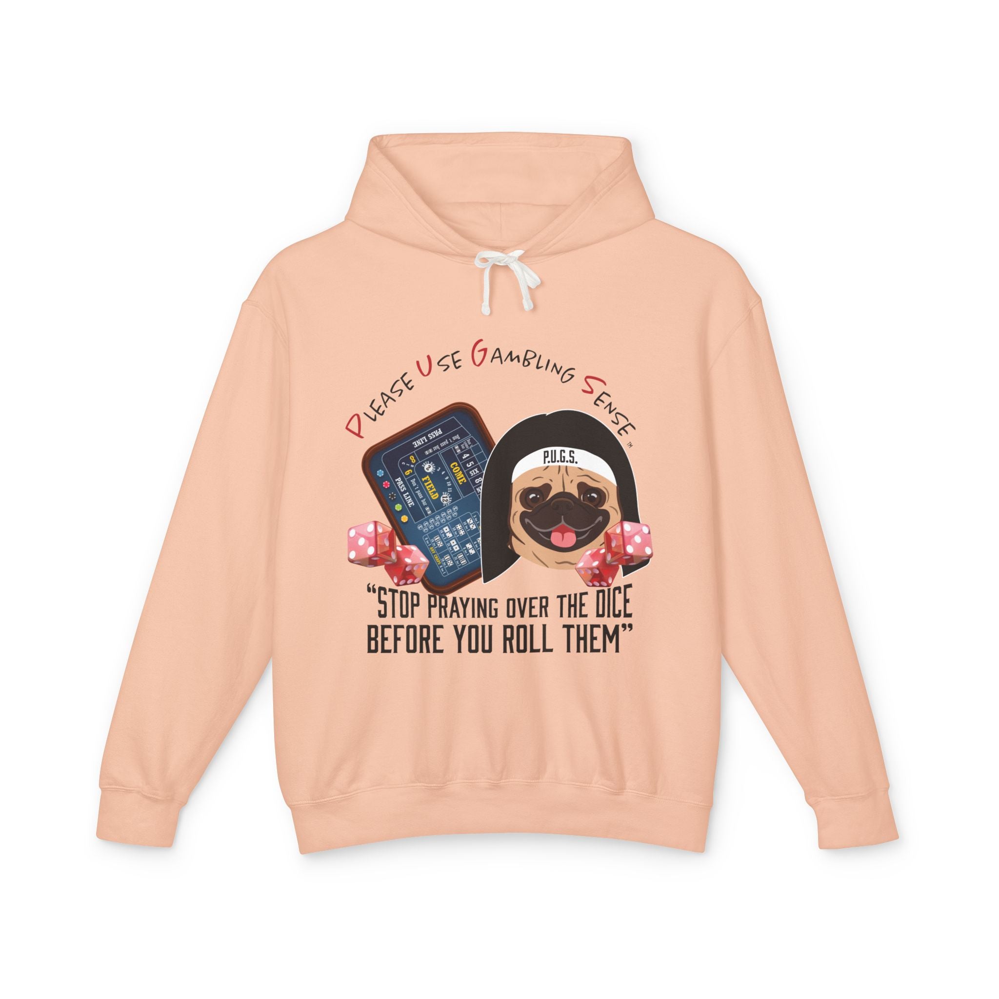Funny Craps Hoodie by P.U.G.S. Apparel