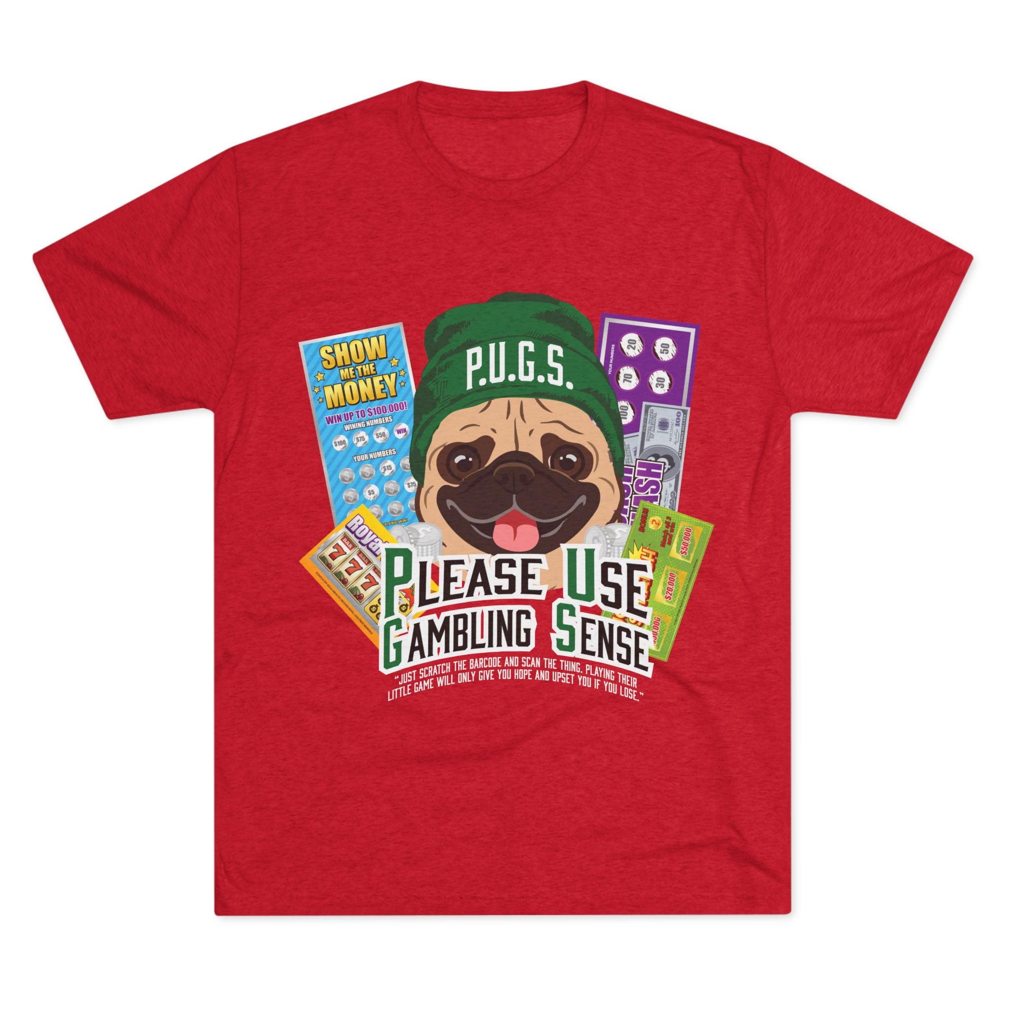 Scratch Off Unisex Graphic Tee by P.U.G.S. Apparel