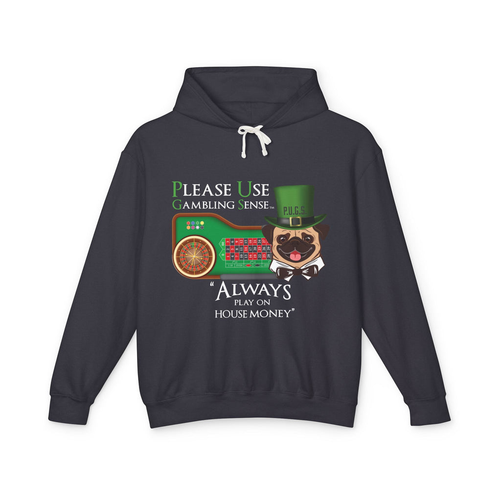 Funny roulette graphic hoodie by P.U.G.S. Apparel