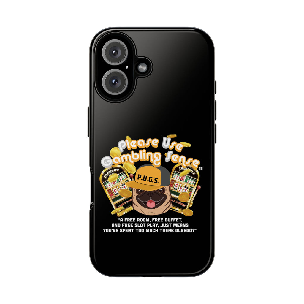 Black Slot Machine "Free Play" Gambling Phone Case — P.U.G.S. Apparel