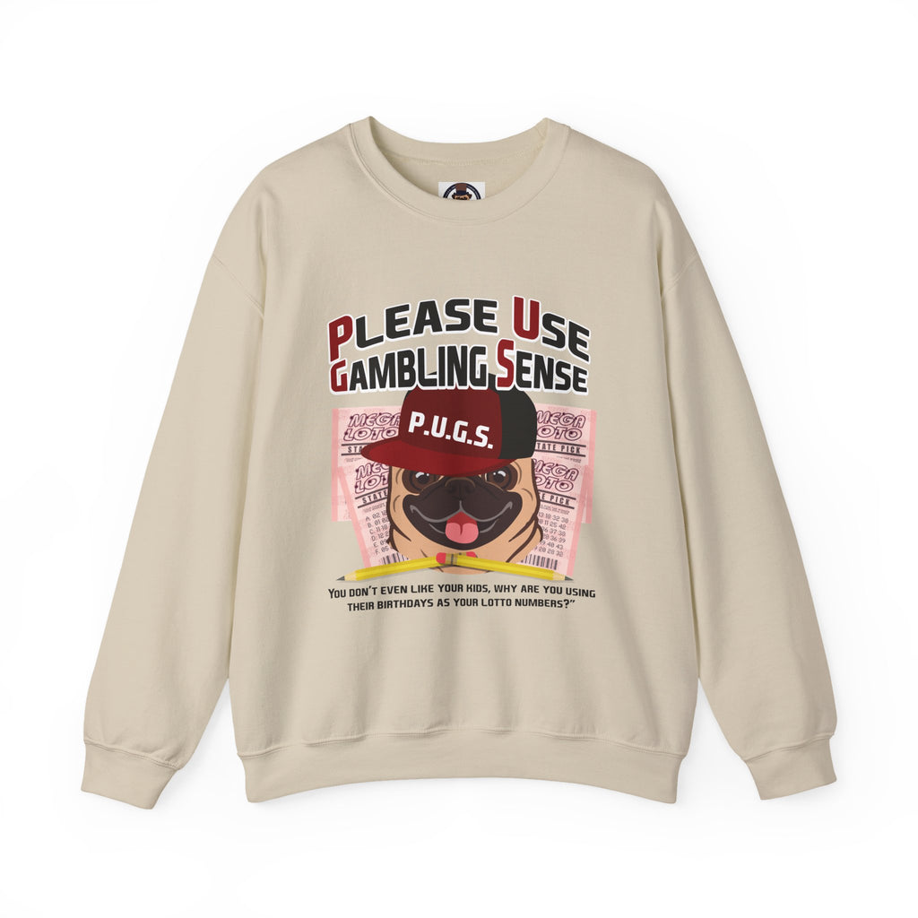 Funny Lottery Sweatshirt by P.U.G.S. Apparel