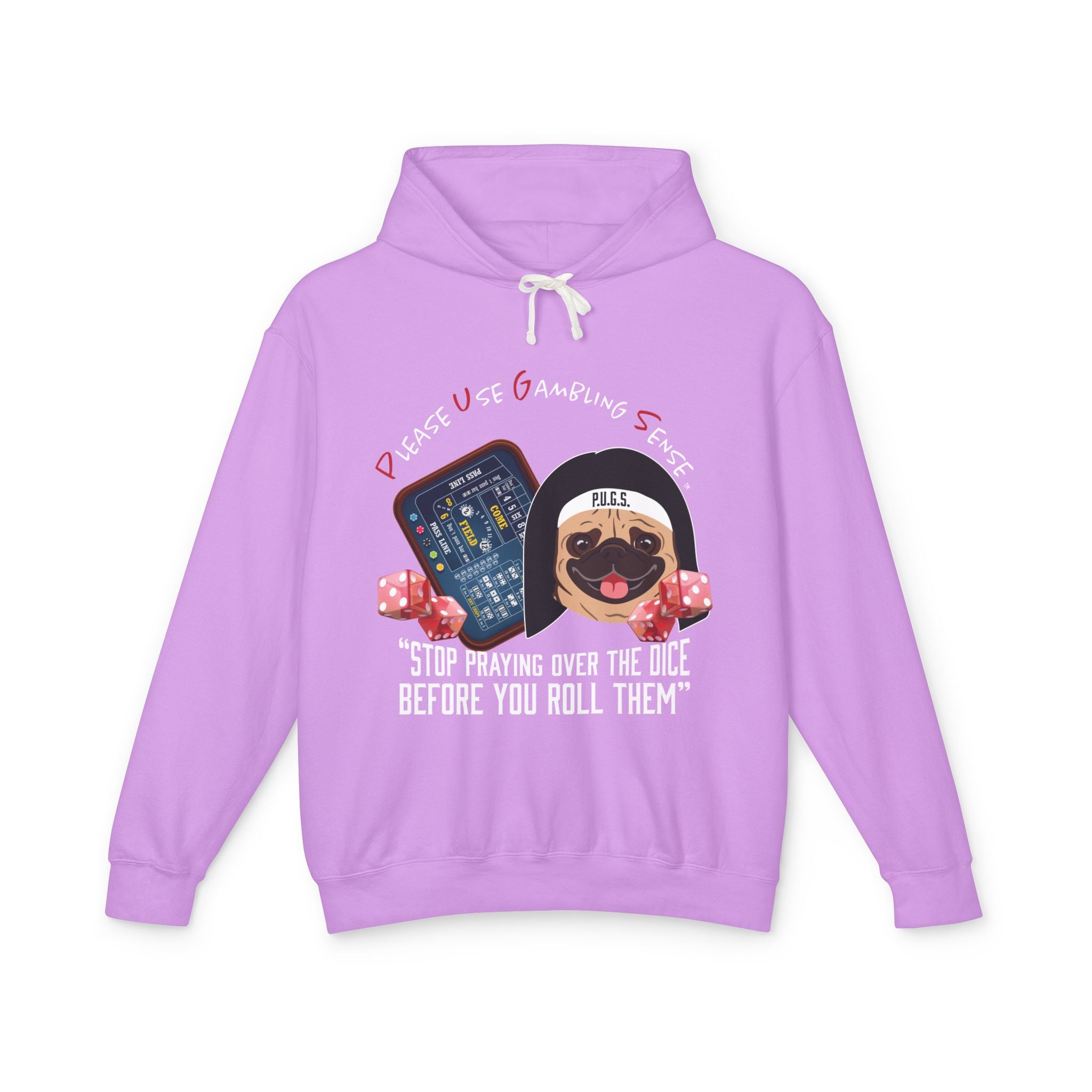 Funny Craps Hoodie by P.U.G.S. Apparel