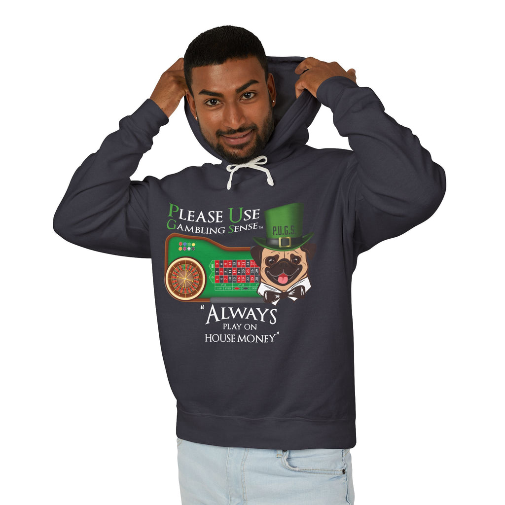 Funny roulette graphic hoodie by P.U.G.S. Apparel