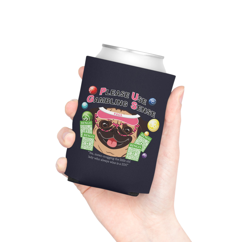 Bingo "Mugging" Can Cooler by P.U.G.S. Apparel