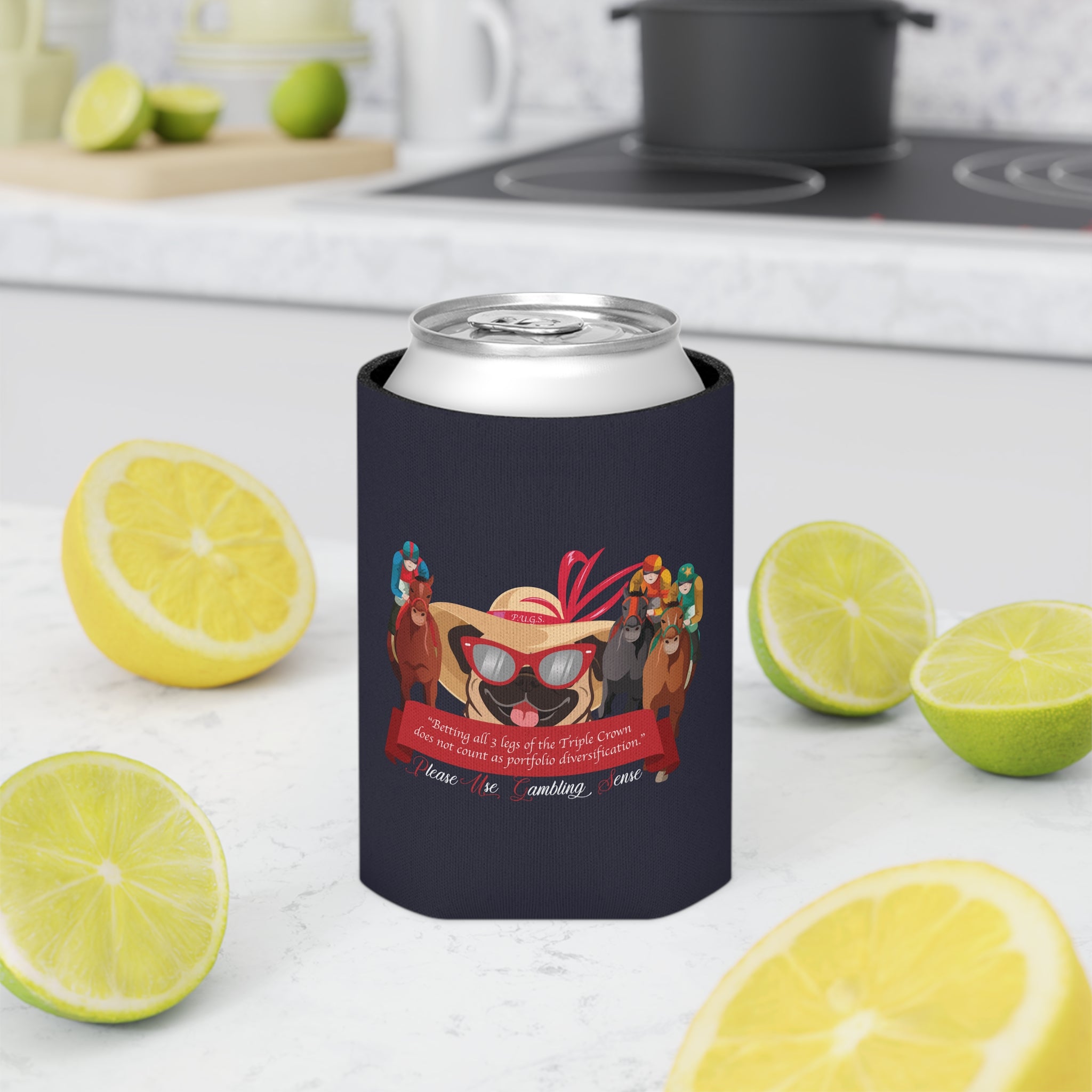 Horse Racing "Betting" Can Cooler by P.U.G.S. Apparel
