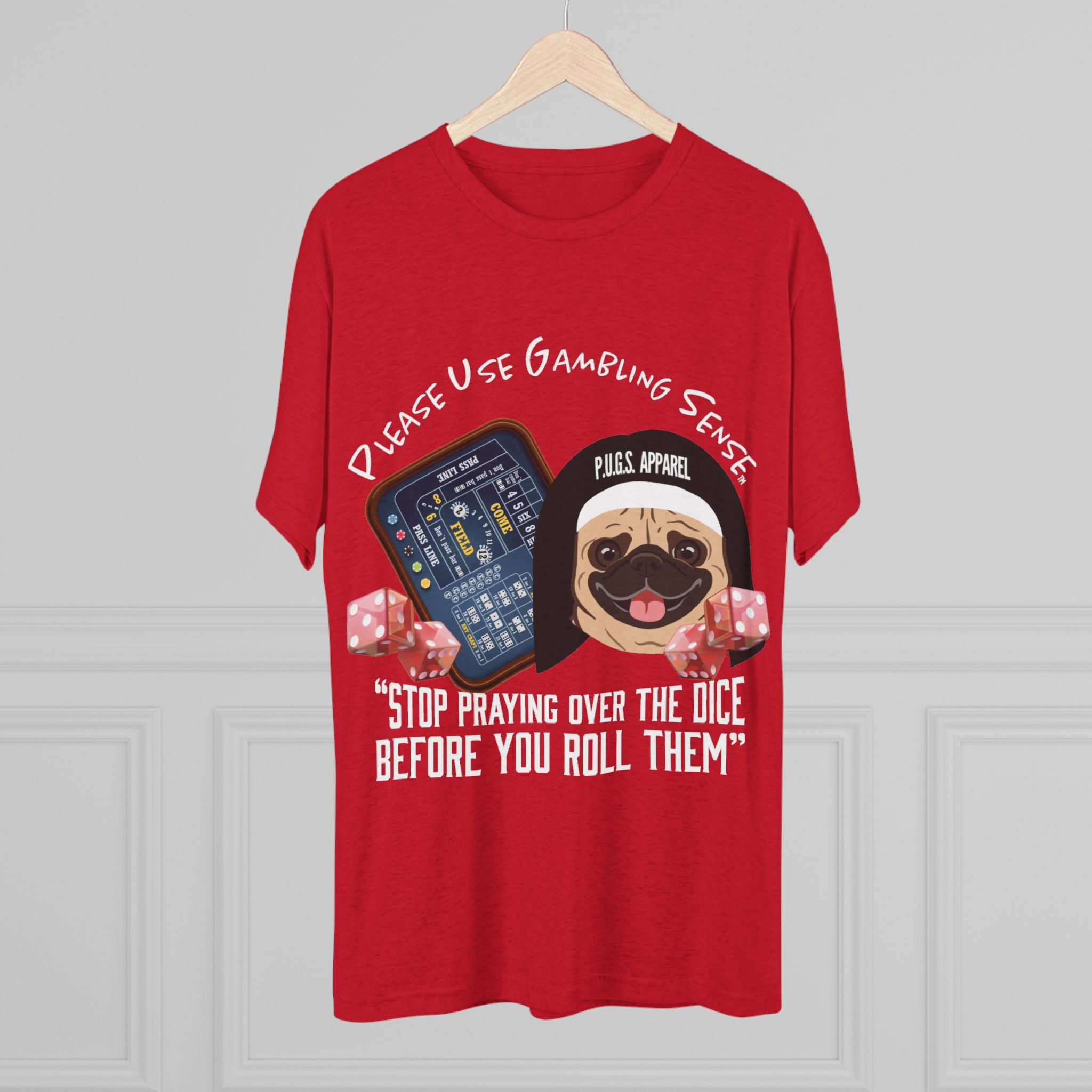 Craps Dice "Praying" Unisex Graphic Tee