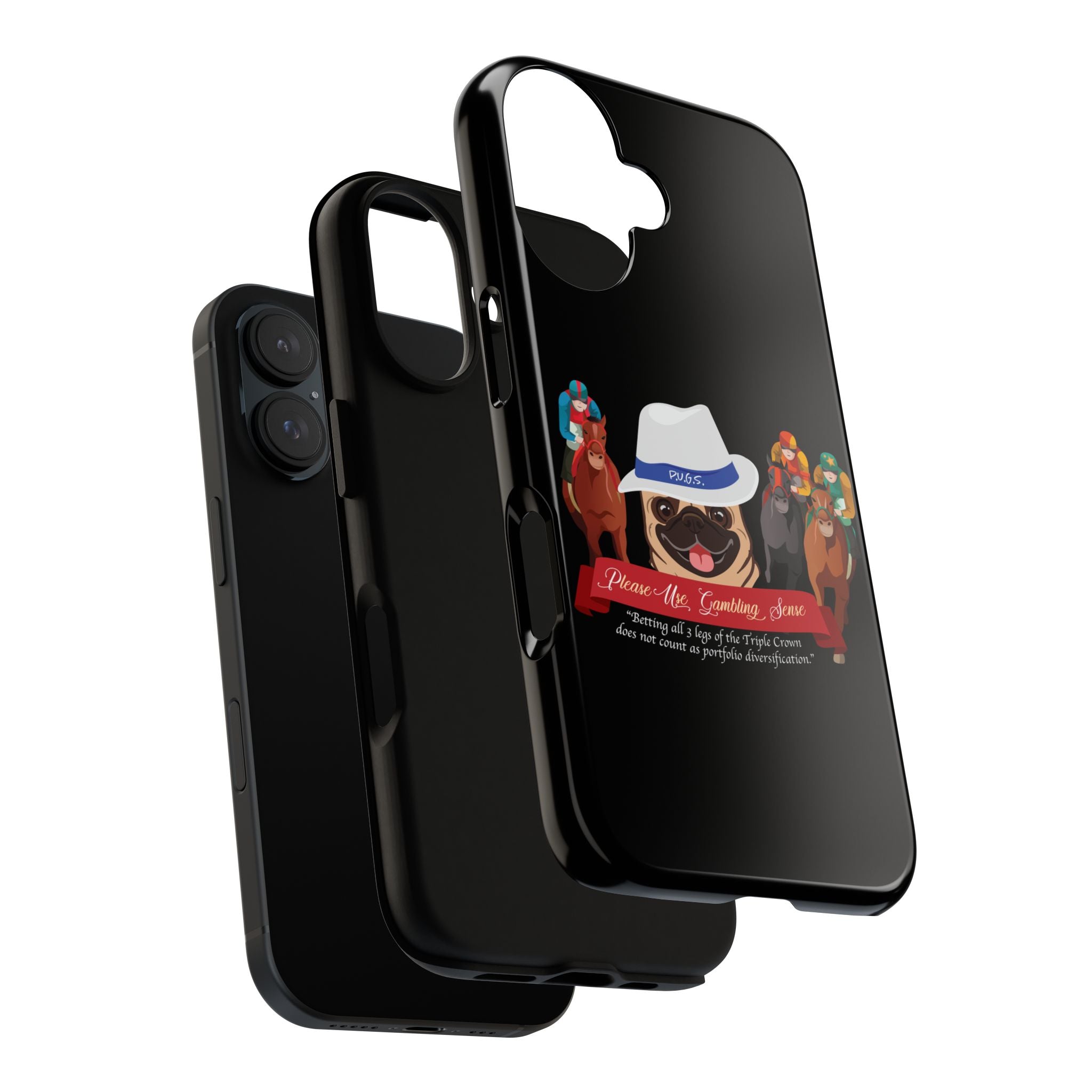 Black Horse Racing "Fedora" Phone Case — P.U.G.S. Apparel