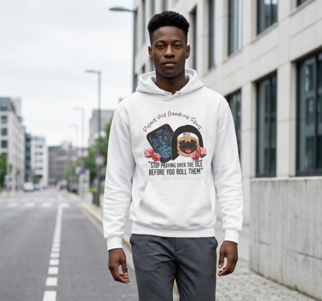 Funny Craps Hoodie by P.U.G.S. Apparel