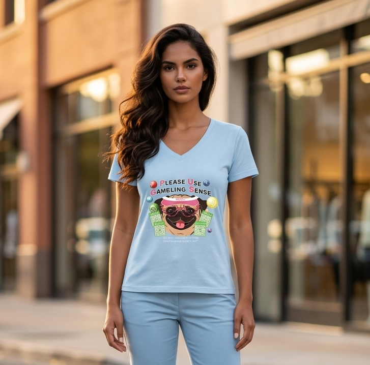 Funny bingo graphic tee by P.U.G.S. apparel