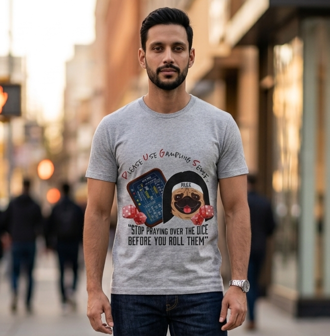 Funny craps graphic tee by P.U.G.S. Apparel