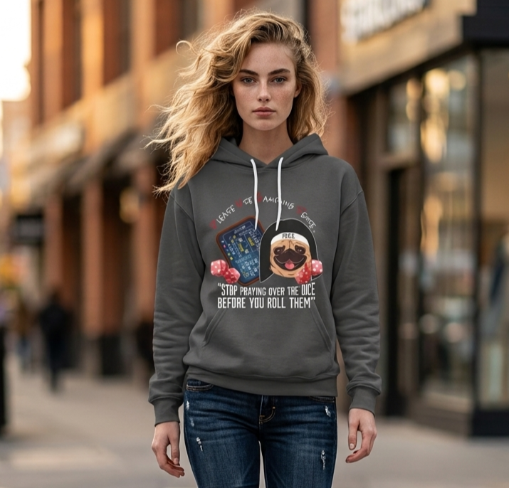 Funny Craps Hoodie by P.U.G.S. Apparel