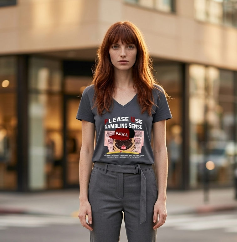funny lottery graphic tee by P.U.G.S. apparel