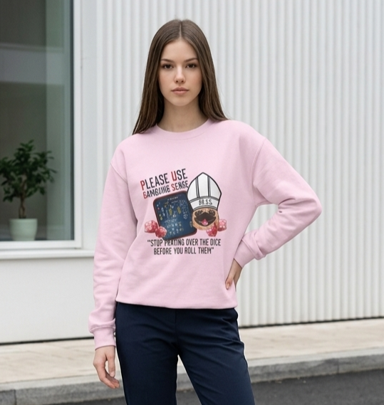 Funny Craps Sweatshirt by P.U.G.S. Apparel