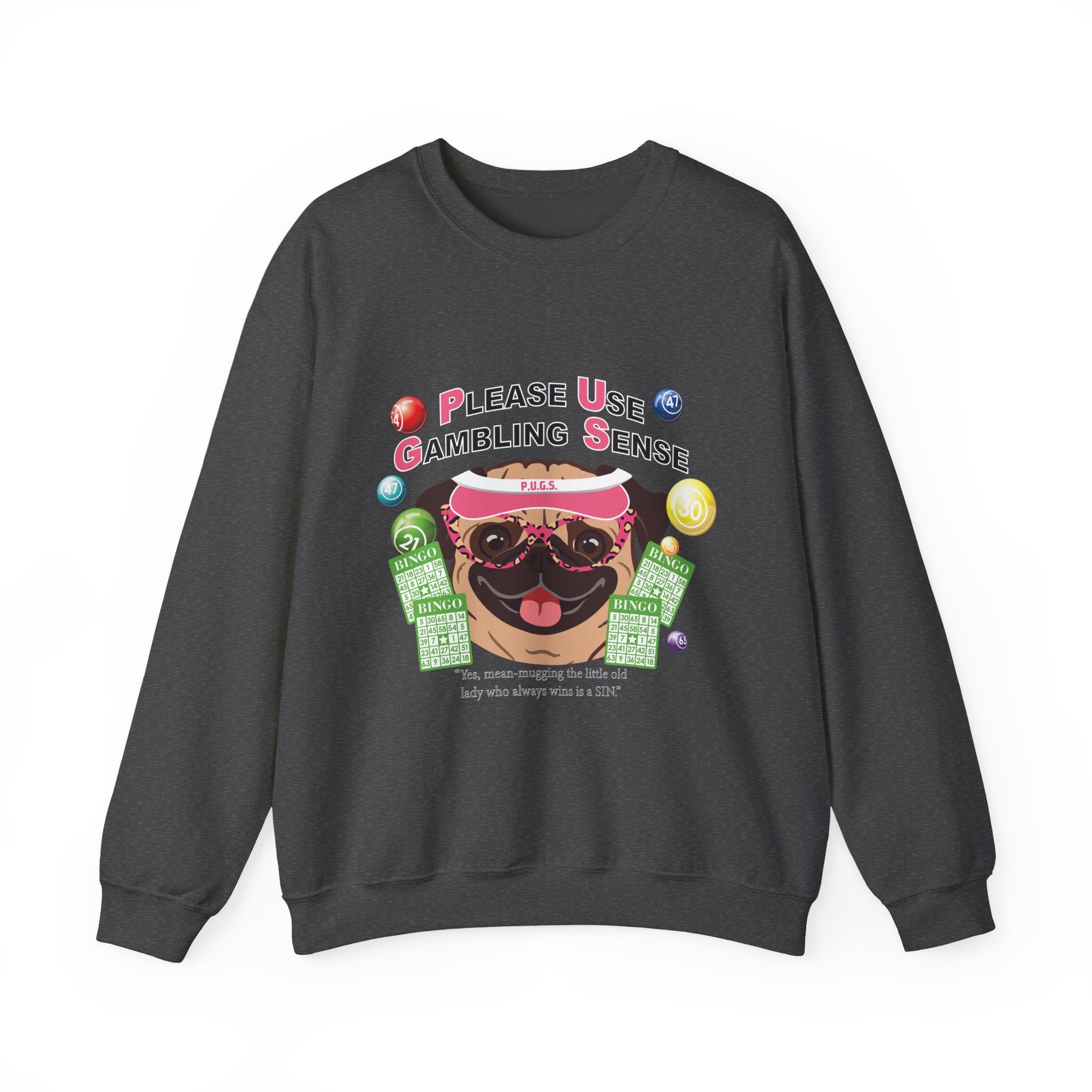 P.U.G.S. Apparel Unisex Crew Neck Graphic Sweatshirt