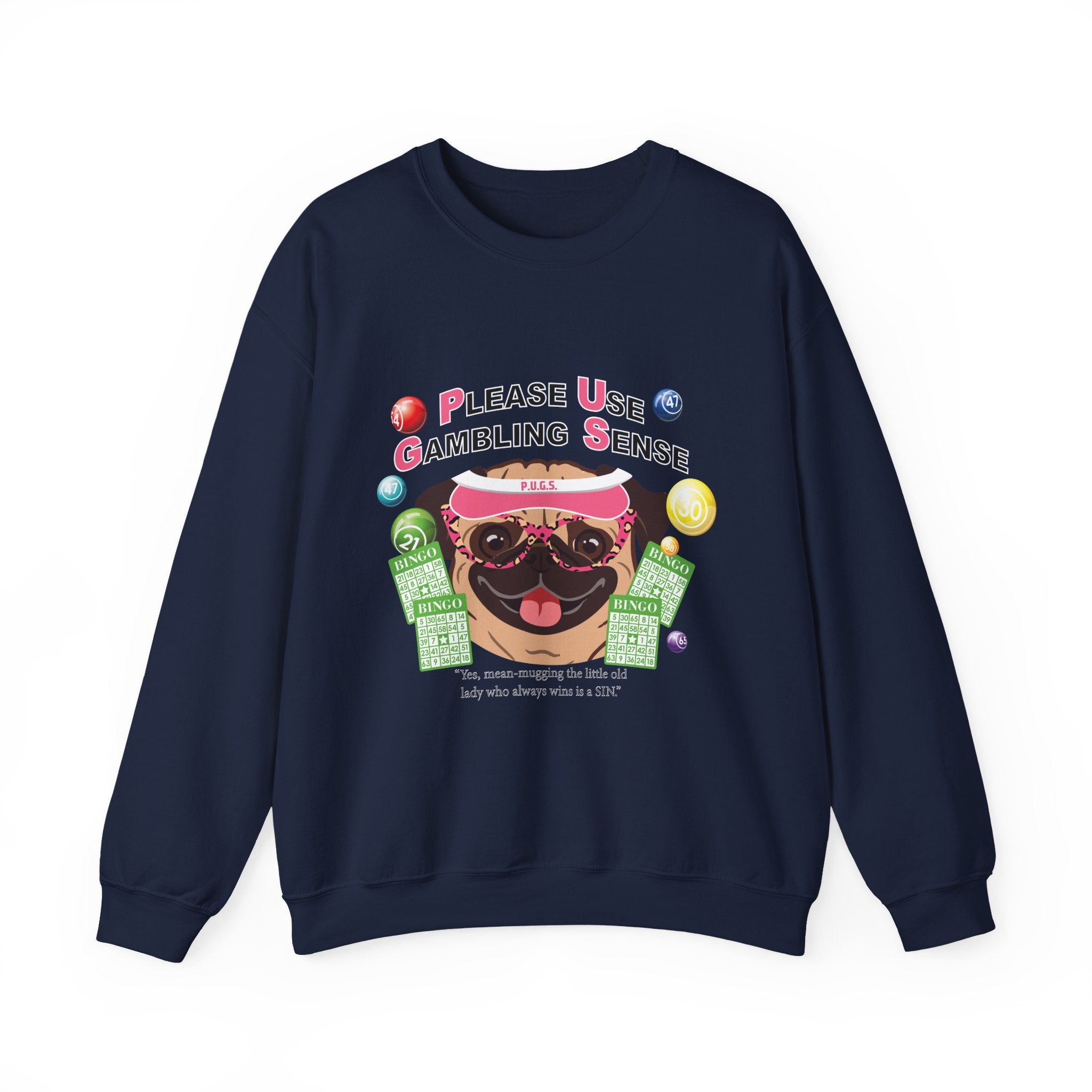 P.U.G.S. Apparel Unisex Crew Neck Graphic Sweatshirt