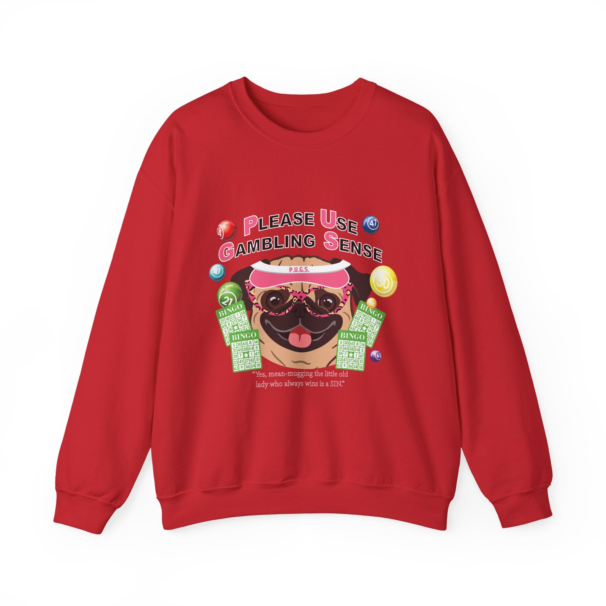 P.U.G.S. Apparel Unisex Crew Neck Graphic Sweatshirt