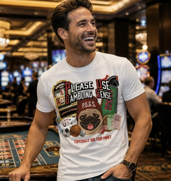 Gambling Graphic Tee by P.U.G.S. apparel