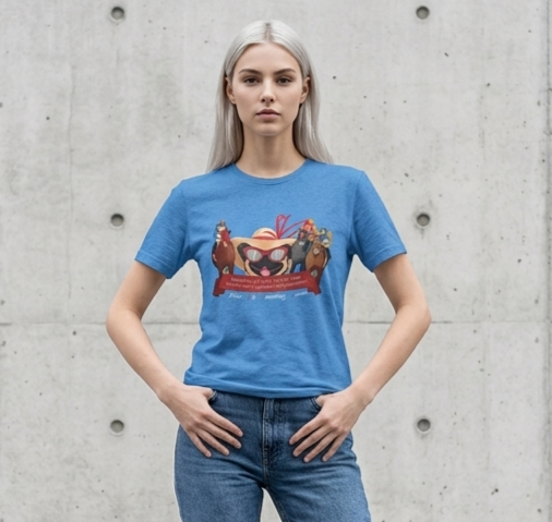 funny horse racing graphic tee by P.U.G.S. Apparel